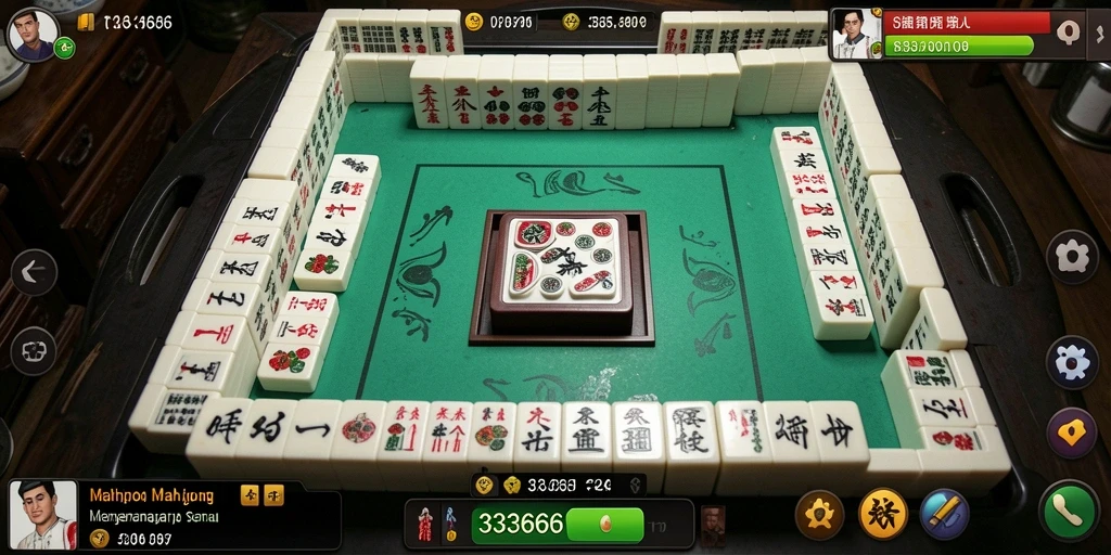 Screenshot gameplay <strong>333666</strong> menunjukkan tingkat mahjong yang menantang.