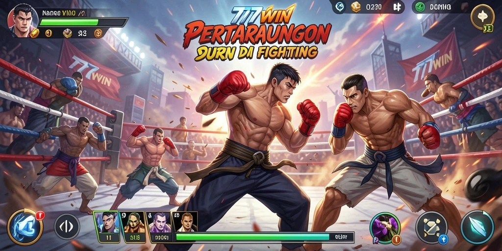 Gameplay menarik di 777WIN dengan karakter bertarung yang mendebarkan.
