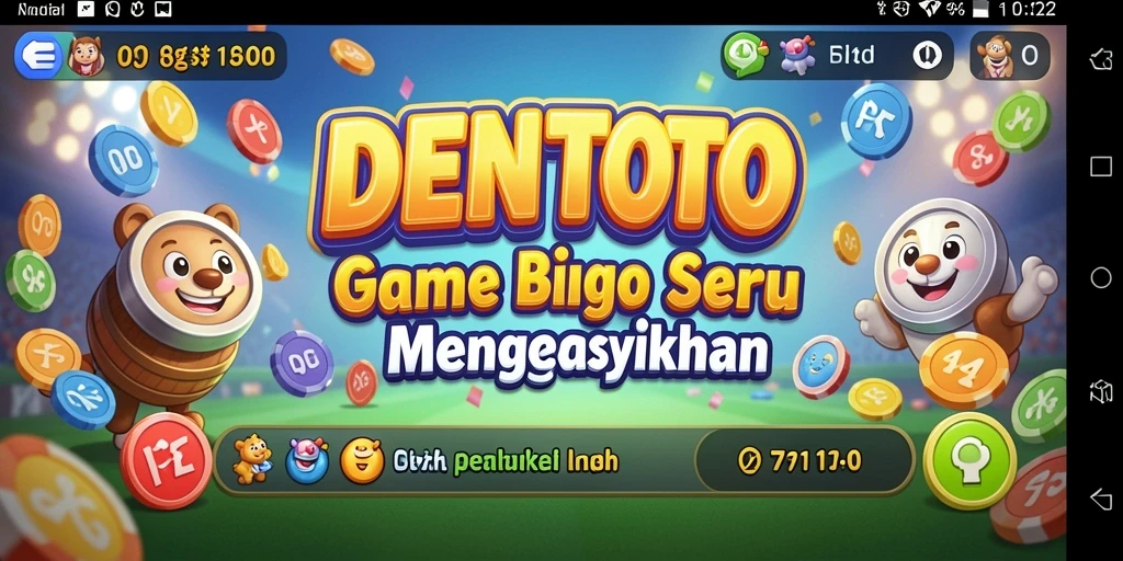 Tampilan menarik dari gameplay Bingo DENTOTO yang seru.