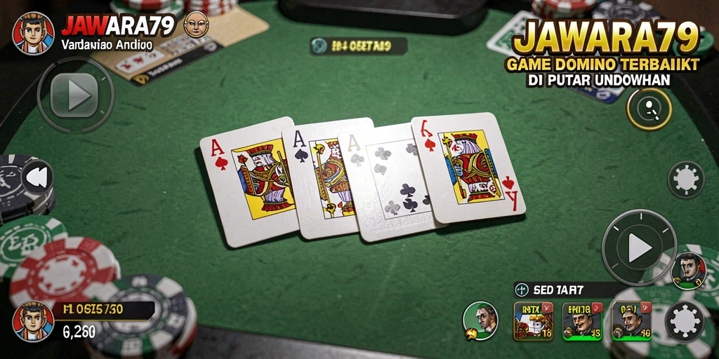 Tampilan menarik dari gameplay Domino di JAWARA79.