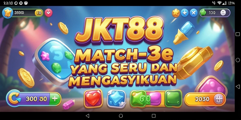 Tampilan gameplay JKT88 yang menarik dan seru dengan kombinasi warna cerah.