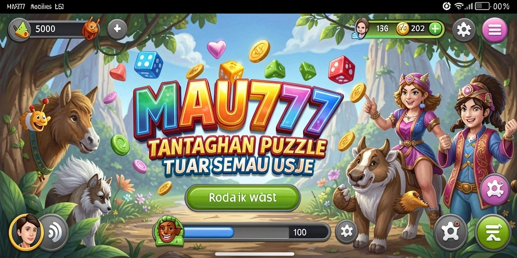 Menampilkan gameplay menarik dari puzzle MAU777 yang menantang.
