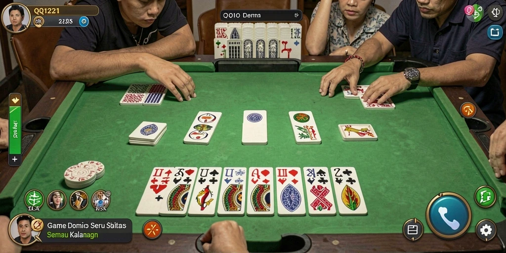 Tampilan gameplay seru di QQ1221 dengan teman-teman.