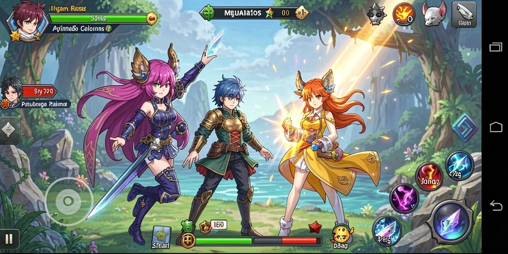 Menampilkan aksi seru karakter Anime dalam T6.