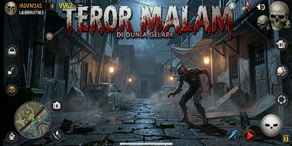 Tangkapan layar gameplay VV62 penuh dengan suasana horor yang mencekam.