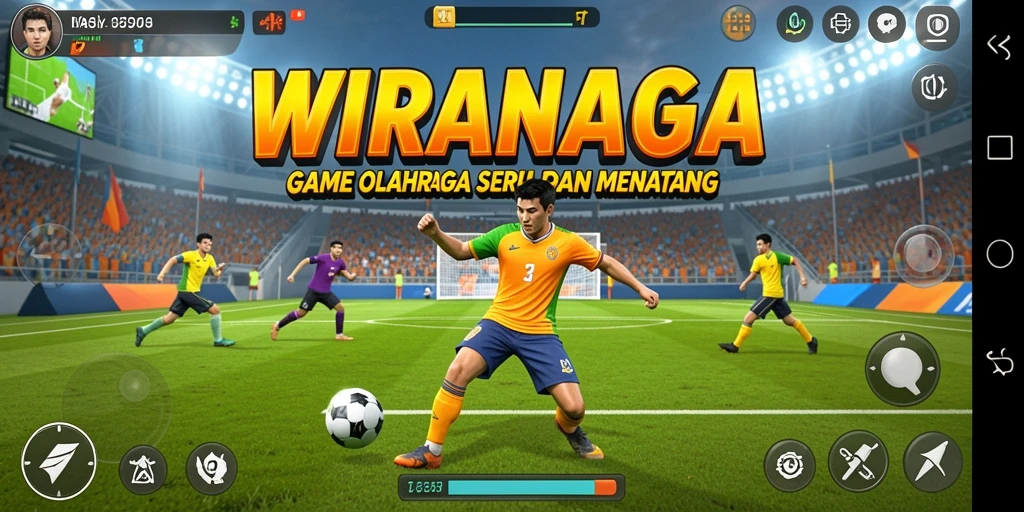 Tampilan gameplay dinamis dan seru dari WIRANAGA yang memukau.